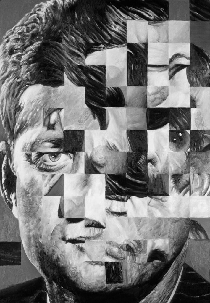Untitled (Distorted Faces Series: JFK) - Blondeau & Cie